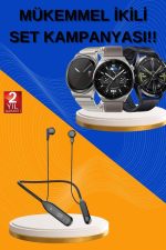 Alarm ve Titreşim Özellikli Akıllı Saat ve Mikrofonlu Kablolu Bluetooth Kulaklık 60 Saat - Görsel 2