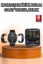 Dijital Göstergeli Bluetooth Kulaklık ve Bildirim Görebilen Akıllı Saat Alarm ve Titreşim - Görsel 2