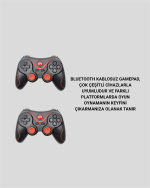 Android Uyumlu Gamepad X3 Game Stick Oyun Kolu Bluetooth Bağlantılı - Görsel 3