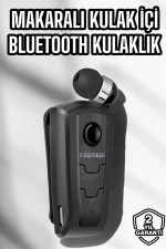 Makaralı Bluetooth Kulaklık Kulak İçi Android iOS Uyumlu Titreşimli - Görsel 2