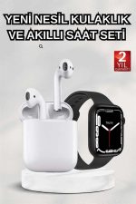 2025 Model Akıllı Saat ve 2.Nesil TWS Bluetooth Kulaklık ANC Özelliği Amoled Ekran - Görsel 2