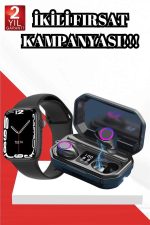 2025 Model Akıllı Saat ve Bluetooth Kulaklık 5.0 Bluetooth Bağlantılı Dokunmatik Ekran - Görsel 2
