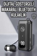 Kablolu Makaralı Bluetooth Kulaklık Uzun Pil Ömrü Dijital Göstergeli - Görsel 2