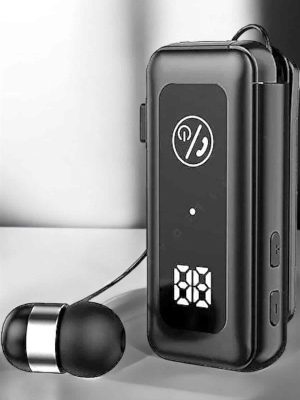 Kablolu Makaralı Bluetooth Kulaklık Uzun Pil Ömrü Dijital Göstergeli