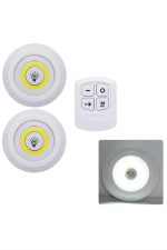 Led Lamba 3'lü Uzaktan Kumandalı Yapışkanlı - Görsel 5