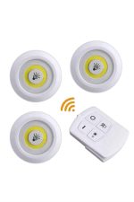 Led Lamba 3'lü Uzaktan Kumandalı Yapışkanlı - Görsel 2
