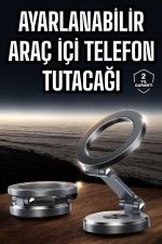 Araç İçi Telefon Tutacağı Manyetik Tasarım Ayarlanabilir - Görsel 2