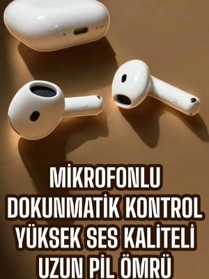 4.Nesil Kaliteli TWS Android ve İOS Uyumlu Mikrofonlu Kulaklık