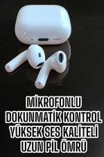 Kaliteli Ucuz İOS ve Android Uyumlu TWS Bluetooth Kulaklık ANC Özelliği - Görsel 3