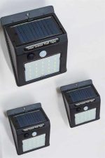 Güneş Enerjili Bahçe Lambası Solar Gece Aydınlatma Sensörlü Lamba