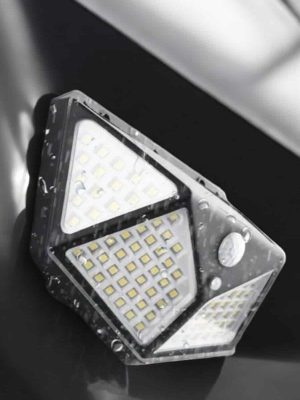 Güneş Enerjili Bahçe Aydınlatma Lambası Solar 100 Led Lamba