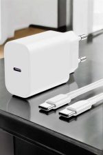 İOS Uyumlu Type-C Girişli Hızlı Şarj 15/15 Pro Max Adaptör ve Kablosu - Görsel 5