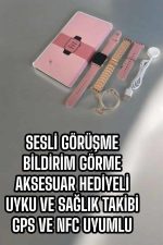 Akıllı Saat Sesli Görüşme Bildirim Görme Uyku ve Sağlık Takibi - Görsel 3