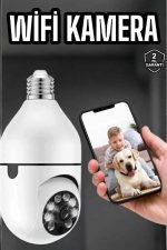 Güvenlik Kamerası Wifi Kamera Duylu Ev Kamerası Wifi Bağlantılı Dönebilen - Görsel 2