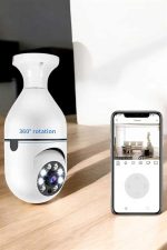 Güvenlik Kamerası Wifi Kamera Duylu Ev Kamerası Wifi Bağlantılı Dönebilen