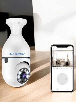 Güvenlik Kamerası Wifi Kamera Duylu Ev Kamerası Wifi Bağlantılı Dönebilen