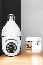 Ampul Görünümlü Güvenlik Kamerası Duylu Wifi Kamerası Dönebilen - Görsel 5