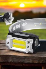 Şarjlı Kafa Feneri Suya Dayanıklı Ayarlanabilir Kamp Feneri - Görsel 5