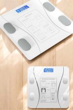 Akıllı Tartı Dijital Baskül Yağ Su Kas Vücut Kitle Kilo Ölçer Tartı - Görsel 5