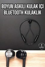 Kablolu Boyun Askılı Dijital Göstergeli Bluetooth Kulaklığı 60 Saat - Görsel 2