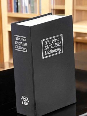 Gizli Kasa İngilizce Sözlüğü Kitap Görünümlü Anahtarlı Gizli Mini Çelik Kasa Kilitli