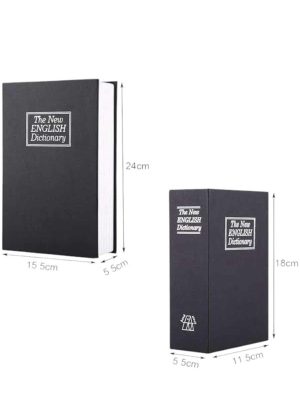 Büyük Boy Anahtarlı Kitap Görünümlü Gizli Kasa Çelik Kasa Altın Kasası