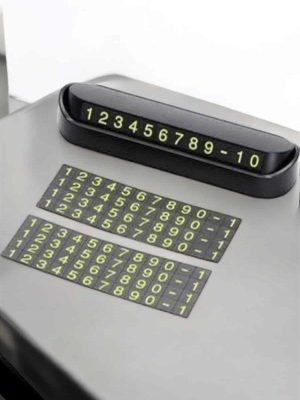 Araba Park Numaratörü Araç İçi Numaralık Değiştirilebilir Çevirmeli Mini