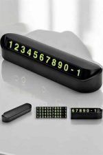 Araba Park Numaratörü Araç İçi Numaralık Değiştirilebilir Çevirmeli Mini - Görsel 4