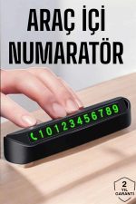 Numaralık Araç İçi Araba Araç Park Numaratör Telefon Numarası Yazma - Görsel 2