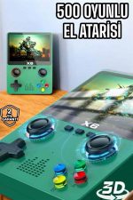 Çocuklara Özel 666 Oyunlu X6 Atari Video İzleme ve Müzik Dinleme - Görsel 2