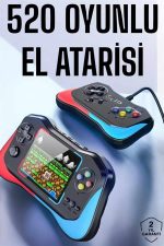 Gamepad Joystick Nostalji 500 Oyunlu 2 Li Atari Gamebox Oyun Konsolu Sup Atari - Görsel 2