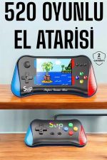 Retro 500 Oyunlu Nostaljik Oyunlu El Atari Gamebox Oyun Konsolu Çift Destekli - Görsel 2