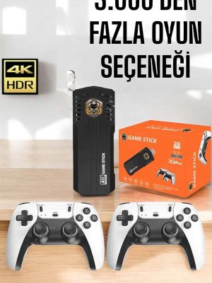 Game Stick Retro 8K ULTRA HD Video Oyun Konsolu Android Tv Özelliği