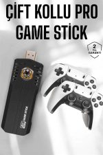 Joystick Çift Kollu Oyun Kolu Retro Oyun Yüksek Çözünürlüklü 3D Game - Görsel 2