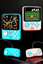 El Atarisi 3.5 inç Ekran Çift Konsol 666 Adet Retro Oyun Gamepad - Görsel 4