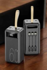 Powerbank 60.000 MAH 4 Portlu Uzun Şarj Süreli Dijital Göstergeli