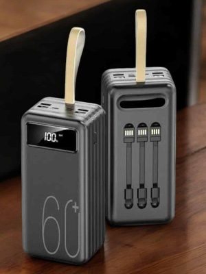 Powerbank 60.000 MAH 4 Portlu Uzun Şarj Süreli Dijital Göstergeli