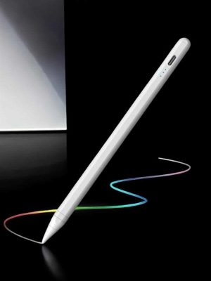 Dokunmatik Kalem Beyaz Şarjlı Yedek Uçlu Android ve İOS Uyumlu