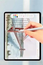 Tablet Kalemi iOS Android Windows Uyumlu Yedek Uçlu Universal Çizim Kalemi - Görsel 4