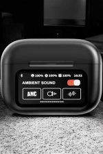 Bluetooth Kulaklık Kablosuz Ekranlı ANC/ENC Destekli Dokunmatik - Görsel 3