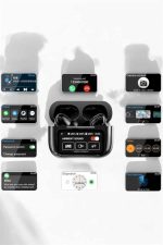 Bluetooth Kulaklık Kablosuz Ekranlı ANC/ENC Destekli Dokunmatik - Görsel 4