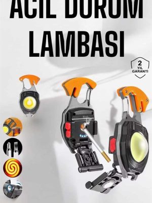 yeni nesil Kamp Feneri Çok Fonksiyonlu Fener Anahtarlık Usb Çakmaklı Cam Kırıcı Kemer Kesici Açacak