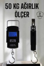 Ağırlık Ölçer 50 Kg El Terazisi El Kantarı Pilli Led Ekran - Görsel 2