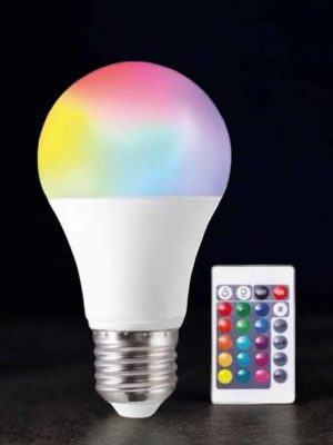 Renk Değiştirebilen RGB Işıklı Led Ampul A+Enerji 15 Watt Led Işık