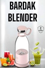 Bardak Blender Smoothie Meyve Sıkacağı Şarjlı Cam Taşınabilir - Görsel 2
