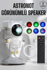Astronot Görünümlü Projeksiyon Speaker Taşınabilir - Görsel 2