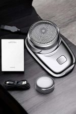 Seyahat Tipi Tıraş Makinesi Taşınabilir Kablosuz Mini Paslanmaz Çelik - Görsel 5