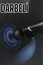 4 Başlıklı Darbeli Şarjlı Masaj Aleti Tabancası Kablosuz - Görsel 4