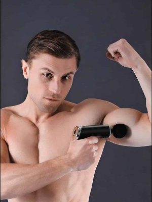 4 Başlıklı Darbeli Şarjlı Masaj Aleti Tabancası Kablosuz