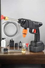 Bahçe ve Araba Yıkama Tabancası Su Basınçlı Hazneli Bataryalı Oto Yıkama - Görsel 3